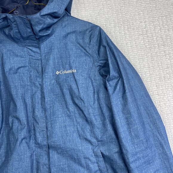 Columbia Womens Arcadia Omni Tech Jacket S Blue Nylon Windbreaker Coat - Picture 4 of 16